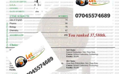 JAMB HAS ACTIVATED THE PORTAL FOR PRINTING OF 2026 UTME ORIGINAL RESULT SLIP
